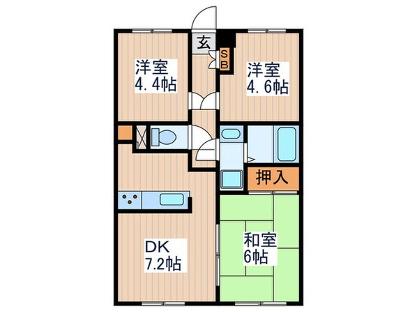 恋ヶ窪３７８レジデンスの物件間取画像